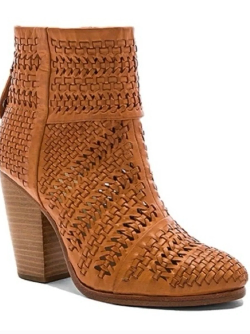 rag & bone Classic Newbury Boot in Nude Woven size 38.5 or 8.5